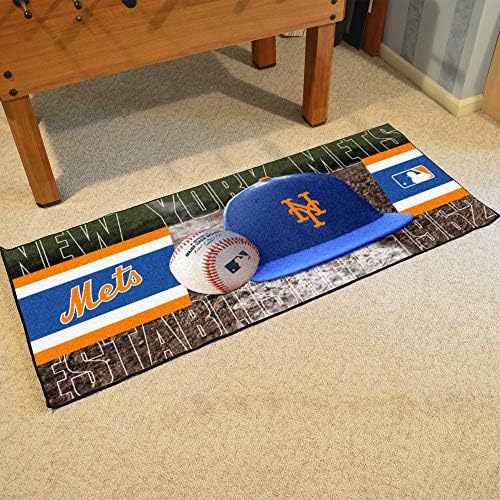 FanMats MLB Unisex-adult, יוניסקס-ילדים, שטיח רץ בייסבול גברים-30in. x 72in. | שטיח אזור מעריצי ספורט, שטיח עיצוב בית ומחצלת זנב